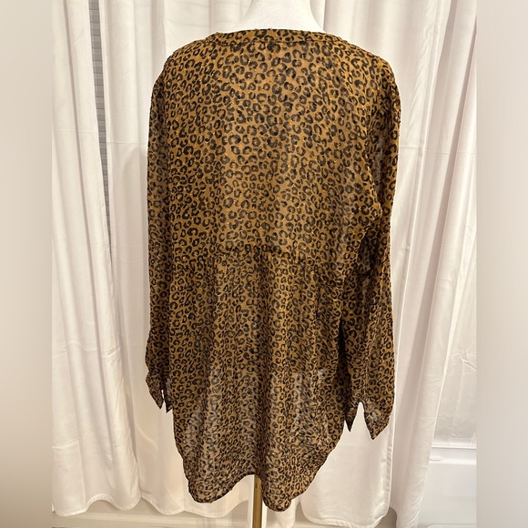 DR2 Sheer Leopard Tunic Size Large - Picture 6 of 6